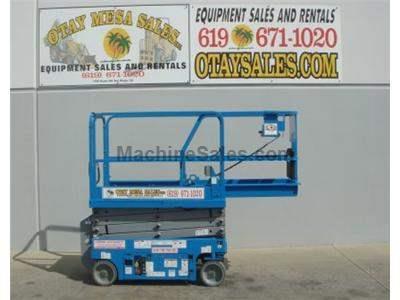 Electric Scissor Lift, 25 Foot Working Height, Narrow 30 Inch Width Fits Through Standard Doorways