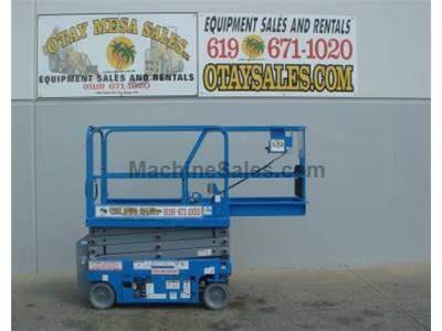 Electric Scissor Lift, 25 Foot Working Height, Narrow 30 Inch Width Fits Through Standard Doorways