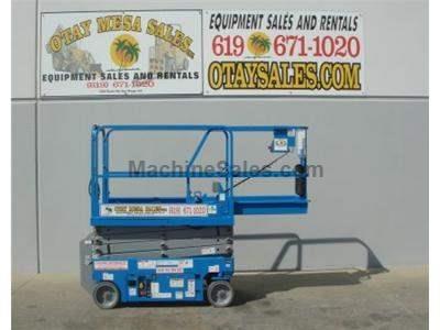 Electric Scissor Lift, 25 Foot Working Height, Narrow 30 Inch Width Fits Through Standard Doorways