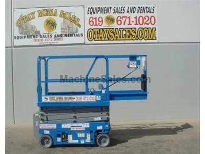 Electric Scissor Lift, 25 Foot Working Height, Narrow 30 Inch Width Fits Through Standard Doorways