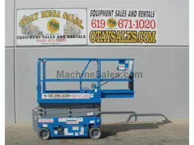 Electric Scissor Lift, 25 Foot Working Height, Narrow 30 Inch Width Fits Through Standard Doorways