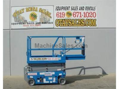 Electric Scissor Lift, 25 Foot Working Height, Narrow 30 Inch Width Fits Through Standard Doorways