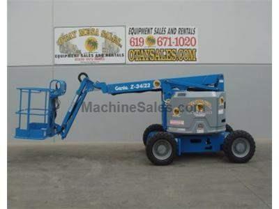 Articulated Boom lift, 40 Foot Working Height, 22 Foot Horizontal Reach, 4WD, JIB, Power to Platform