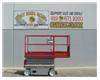 Electric Scissor Lift, Narrow 32 Inch Width, 25 Foot Working Height, Includes New Paint, N