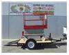 Tilt Deck Scissorlift Trailer, New and SkyJask 3219 Electric Scissor Lift (demo photos sho