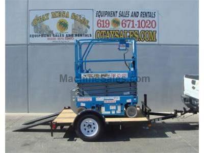 Tilt Deck Scissorlift Trailer, New and Used Genie GS1930 Electric Scissor Lift (demo photos shown)