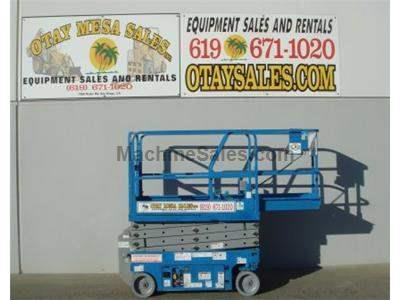 Electric Scissor Lift, 25 Foot Working Height, Narrow 30 Inch Width Fits Through Standard Doorways