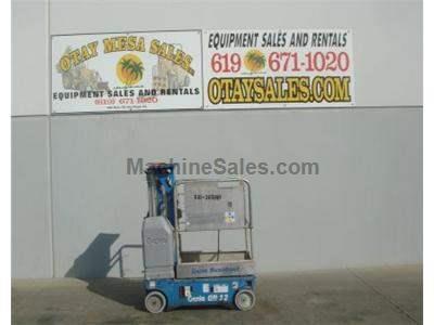 Single Man Lift, 12 Foot Platform, 18 Foot Working Height, Self Propelled, Power to Platform, 24v