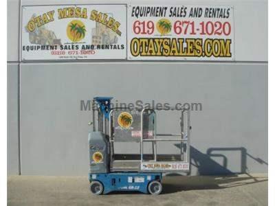 Single Man Lift, 12 Foot Platform, 18 Foot Working Height, Self Propelled, Power to Platform, 24v