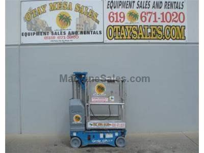 Single Man Lift, 12 Foot Platform, 18 Foot Working Height, Self Propelled, Power to Platform, 24v