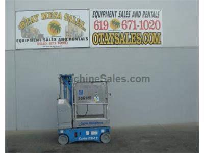 Single Man Lift, 12 Foot Platform, 18 Foot Working Height, Self Propelled, Power to Platform, 24v