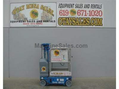 Single Man Lift, 12 Foot Platform, 18 Foot Working Height, Self Propelled, Power to Platform, 24v