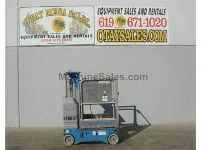 Single Man Lift, 12 Foot Platform, 18 Foot Working Height, Self Propelled, Power to Platform, 24v