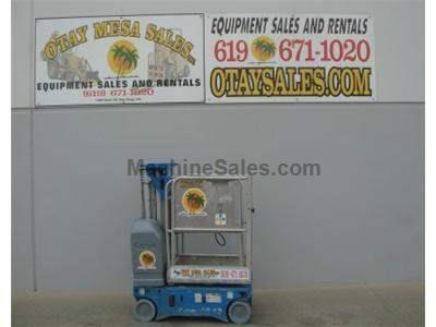 Single Man Lift, 12 Foot Platform, 18 Foot Working Height, Self Propelled, Power to Platform, 24v