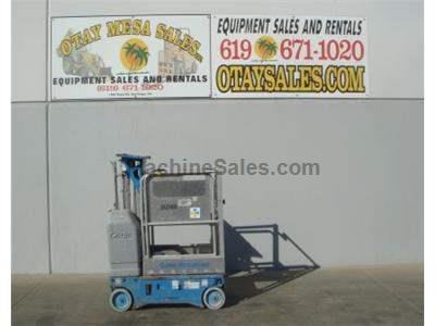 Single Man Lift, 12 Foot Platform, 18 Foot Working Height, Self Propelled, Power to Platform, 24v