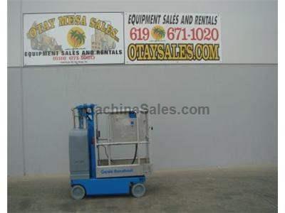 Single Man Lift, 12 Foot Platform, 18 Foot Working Height, Self Propelled, Power to Platform, 24v