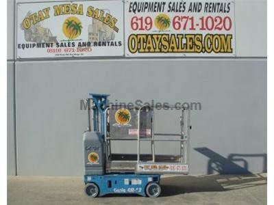 Single Man Lift, 12 Foot Platform, 18 Foot Working Height, Self Propelled, Power to Platform, 24v