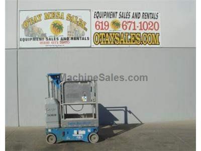 Single Man Lift, 12 Foot Platform, 18 Foot Working Height, Self Propelled, Power to Platform, 24v