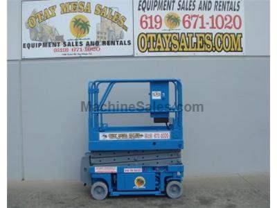 Electric Scissor Lift, 25 Foot Working Height, Narrow 30 Inch Width Fits Through Standard Doorways