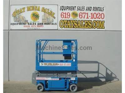 Electric Scissor Lift, 25 Foot Working Height, Narrow 30 Inch Width Fits Through Standard Doorways