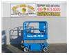 Electric Scissor Lift, 25 Foot Working Height, Narrow 30 Inch Width Fits Through Standard 