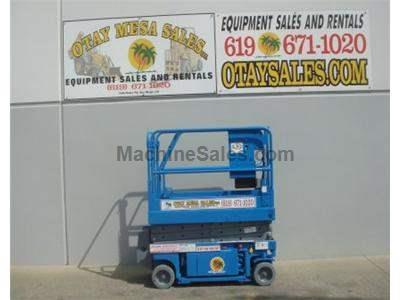 Electric Scissor Lift, 25 Foot Working Height, Narrow 30 Inch Width Fits Through Standard Doorways