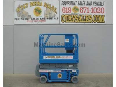 Electric Scissor Lift, 25 Foot Working Height, Narrow 30 Inch Width Fits Through Standard Doorways