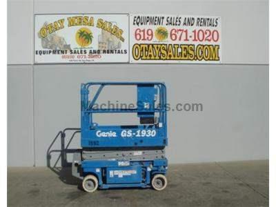 Electric Scissor Lift, 25 Foot Working Height, Narrow 30 Inch Width Fits Through Standard Doorways