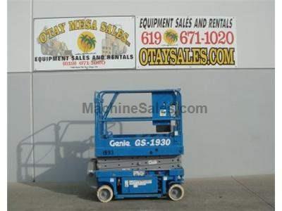 Electric Scissor Lift, 25 Foot Working Height, Narrow 30 Inch Width Fits Through Standard Doorways