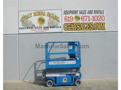 Electric Scissor Lift, 25 Foot Working Height, Narrow 30 Inch Width Fits Through Standard Doorways