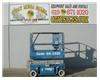 Electric Scissor Lift, 25 Foot Working Height, Narrow 30 Inch Width Fits Through Standard 