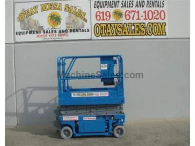 Electric Scissor Lift, 25 Foot Working Height, Narrow 30 Inch Width Fits Through Standard Doorways