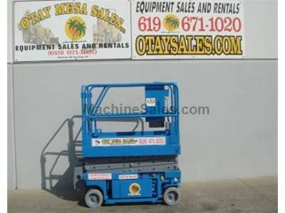 Electric Scissor Lift, 25 Foot Working Height, Narrow 30 Inch Width Fits Through Standard Doorways