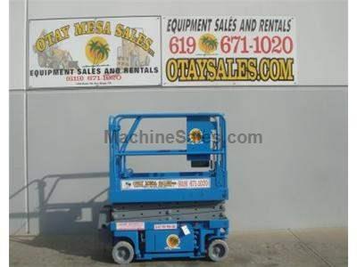 Electric Scissor Lift, 25 Foot Working Height, Narrow 30 Inch Width Fits Through Standard Doorways