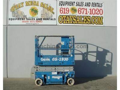 Electric Scissor Lift, 25 Foot Working Height, Narrow 30 Inch Width Fits Through Standard Doorways