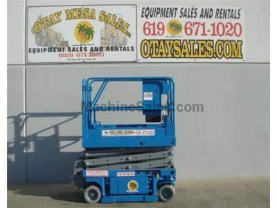 Electric Scissor Lift, 25 Foot Working Height, Narrow 30 Inch Width Fits Through Standard Doorways