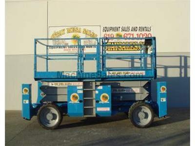 Scissor Lift, Rough Terrain, 39 Foot Working Height, 33 Foot Platform Height, Dual Fuel