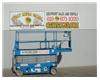 Scissor Lift, 32 Foot Working Height, 26 Foot Platform Height, Deck Extension