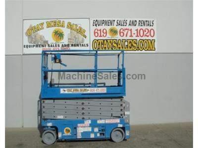 Electric Scissor Lift, 38 Foot Working Height, Deck Extension, Narrow Width, Power to Platform