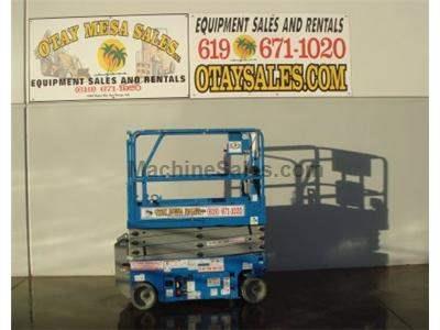 Electric Scissor Lift, 25 Foot Working Height, Narrow 30 Inch Width Fits Through Standard Doorways