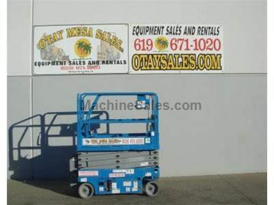 Electric Scissor Lift, 25 Foot Working Height, Narrow 30 Inch Width Fits Through Standard Doorways