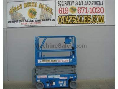 Electric Scissor Lift, 25 Foot Working Height, Narrow 30 Inch Width Fits Through Standard Doorways