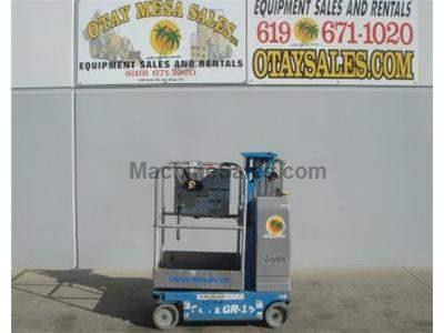 Single Man Lift, 15 Foot Platform, 21 Foot Working Height, Self Propelled, Power to Platform, 24v