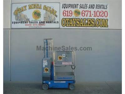 Single Man Lift, 20 Foot Platform, 26 Foot Working Height, Self Propelled, Power to Platform, 24v