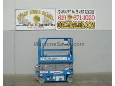 Electric Scissor Lift, 25 Foot Working Height, Narrow 30 Inch Width Fits Through Standard Doorways