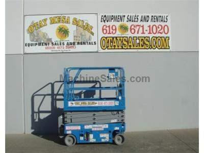 Electric Scissor Lift, 25 Foot Working Height, Narrow 30 Inch Width Fits Through Standard Doorways