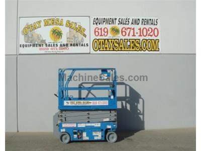 Electric Scissor Lift, 25 Foot Working Height, Narrow 30 Inch Width Fits Through Standard Doorways