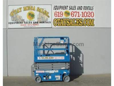 Electric Scissor Lift, 25 Foot Working Height, Narrow 30 Inch Width Fits Through Standard Doorways