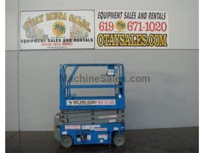 Electric Scissor Lift, 25 Foot Working Height, Narrow 30 Inch Width Fits Through Standard Doorways