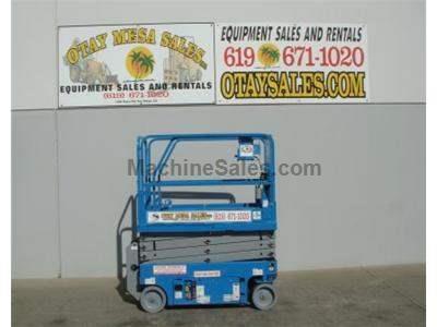 Electric Scissor Lift, 25 Foot Working Height, Narrow 30 Inch Width Fits Through Standard Doorways